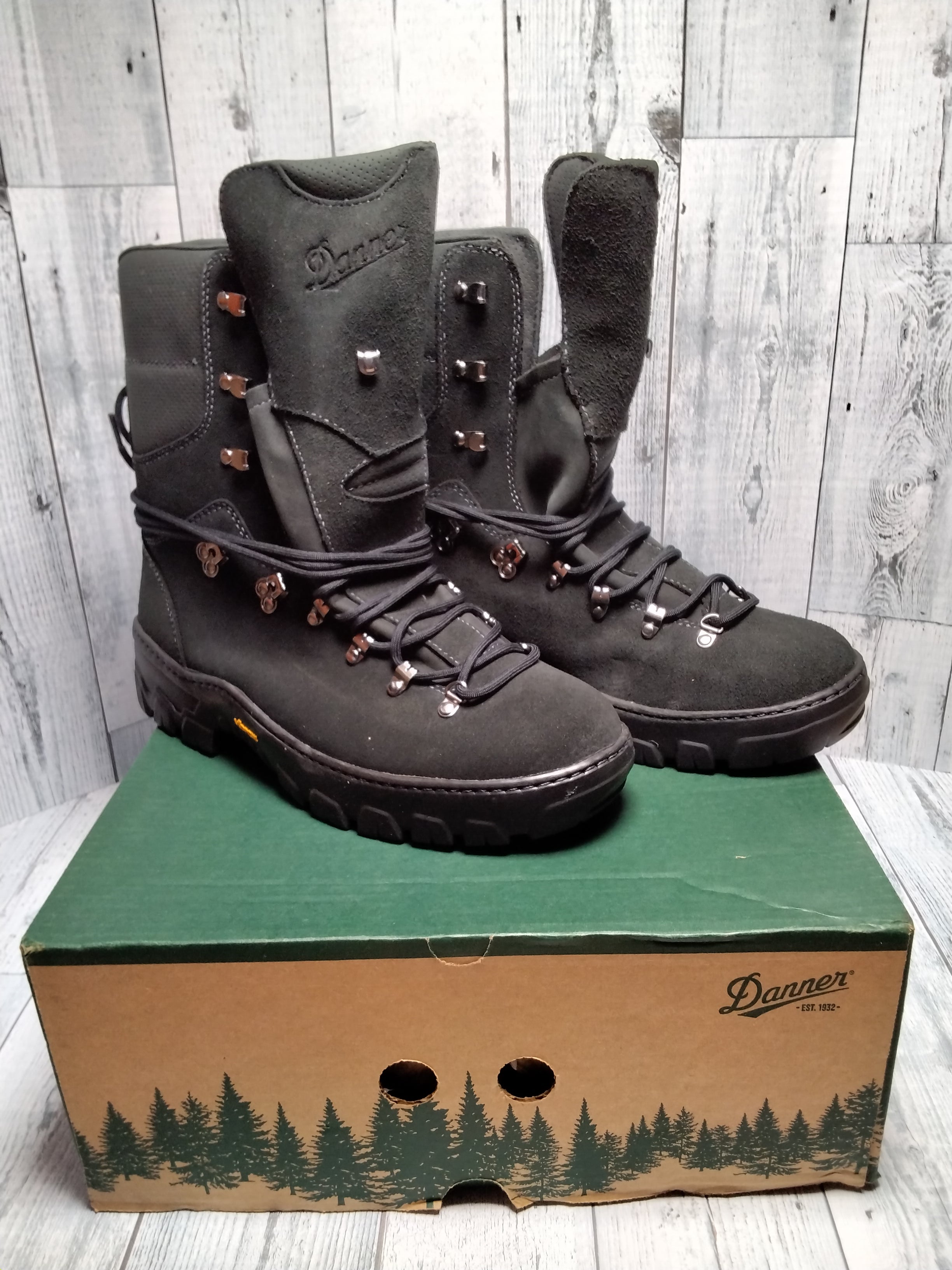 Danner Men's Wildland Tactical Firefighter 8" Fire and Safety Boot, Black, Sz12 (7754634854638)